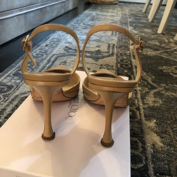 Jimmy Choo Gold Heels - Picture 5 of 12